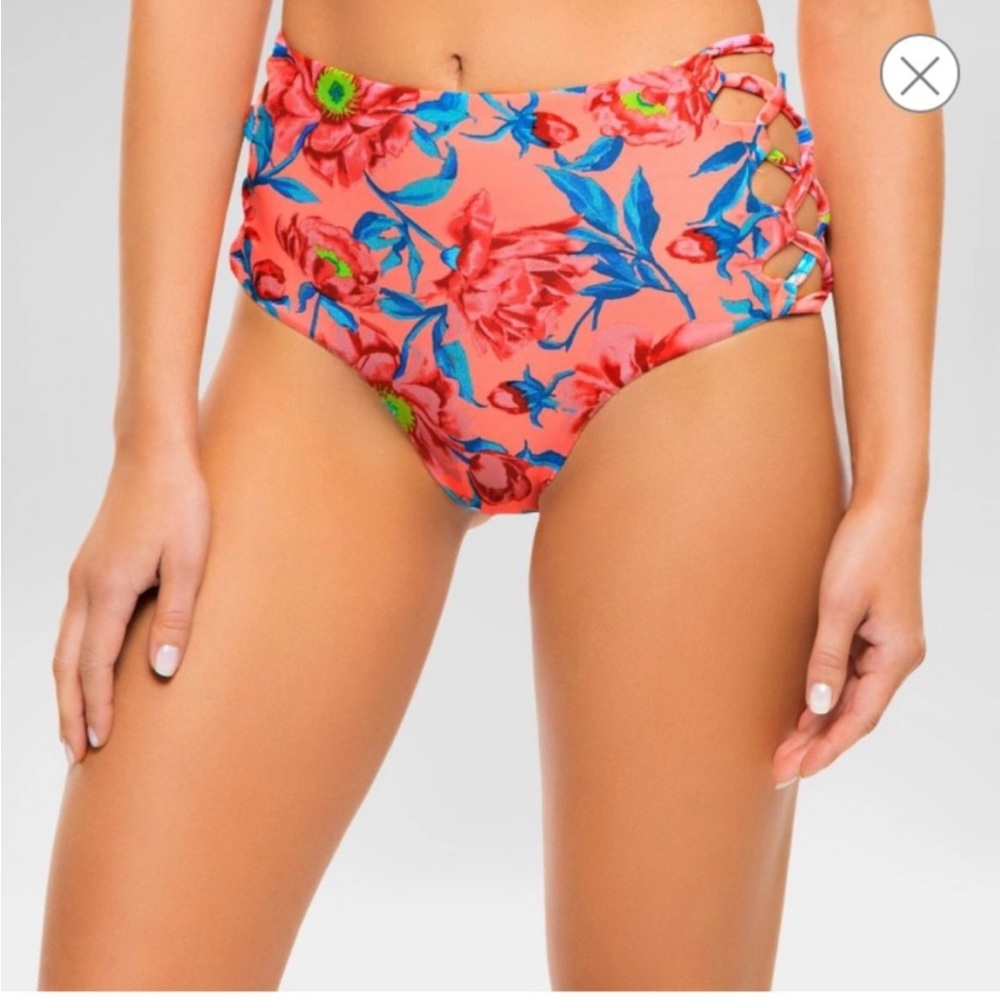 Tori Praver Seafoam High waist bikini bottom